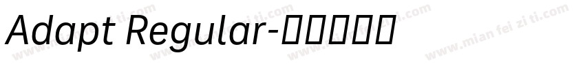 Adapt Regular字体转换